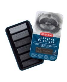 imagem de detalhe produto Blocos XL Charcoal 6 Cores Estojo Lata
