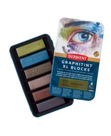 imagem de detalhe produto Blocos XL Graphitint 6 Cores Estojo Lata