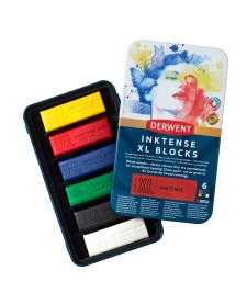 imagem de detalhe produto Blocos XL Inktense 6 Cores Estojo Lata
