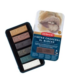 imagem de detalhe produto Blocos XL Tinted Charcoal 6 Cores Estojo Lata