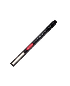 imagem principal do produto Caneta Graphik Line Maker 0,2mm Preta Derwent