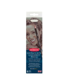imagem de detalhe produto Lápis de Cor Permanente Coloursoft 6 Cores Skintones Estojo Lata