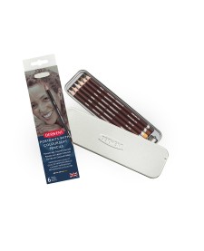 imagem principal do produto Lápis de Cor Permanente Coloursoft 6 Cores Skintones Estojo Lata