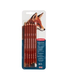 imagem principal do produto Lápis de Cor Permanente Drawing 6 Cores Blister