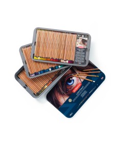 imagem de detalhe produto Lápis de Cor Permanente Lightfast 100 Cores Estojo Lata