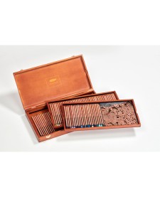 imagem principal do produto Lápis de Cor Permanente Lightfast 100 Cores Estojo Madeira