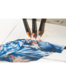 imagem de detalhe produto Lápis de Cor Permanente Procolour Unitário Ivory Black