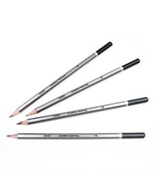 imagem de detalhe produto Lápis Graduado Derwent Academy Média Dureza  (5H - 6B) 12 unidades