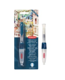 imagem principal do produto Pincel com reservatório de água Waterbrush com botão de liberação de água: Large Chisel