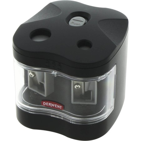 Foto ilustrativa Apontador a Pilha 2 Furos com Depósito