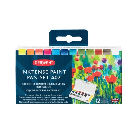 Foto ilustrativa Aquarela em Pastilha Inktense Estojo 12 Cores #02