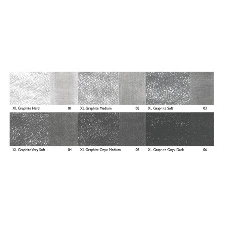 Foto ilustrativa Blocos XL Graphite 6 Cores Estojo Lata