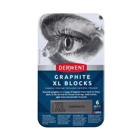 Foto ilustrativa Blocos XL Graphite 6 Cores Estojo Lata