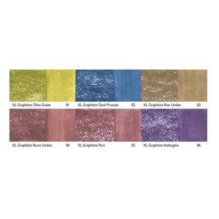 Foto ilustrativa Blocos XL Graphitint 6 Cores Estojo Lata