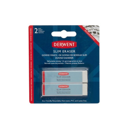 Foto ilustrativa Borrachas Com 2 Unidades Slim Derwent