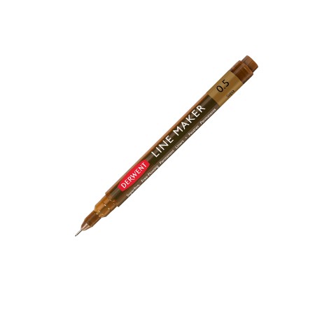 Foto ilustrativa Caneta Graphik Line Maker 0,5mm Sépia Derwent