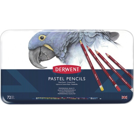Lápis de Cor Pastel 72 Cores Estojo Lata - Derwent - Lápis de Cor