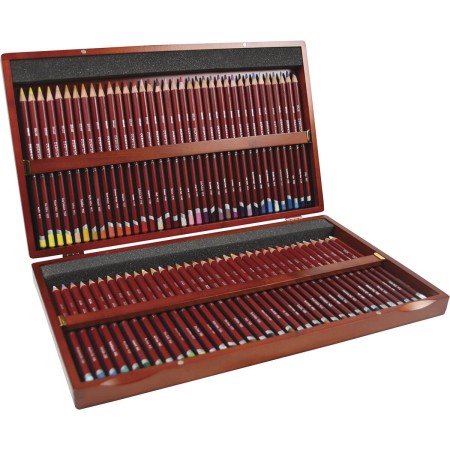 Lápis de Cor Pastel 72 Cores Estojo Madeira Derwent - Derwent