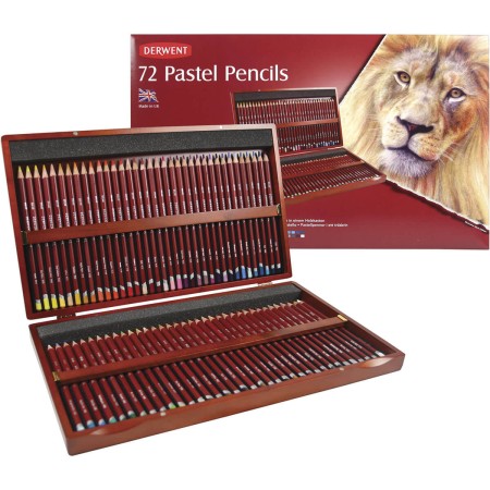 DERWENT PASTEL PENCILS 木製ケース90色 DERWENT パステル色鉛筆 90本 木箱セット - メルカリ