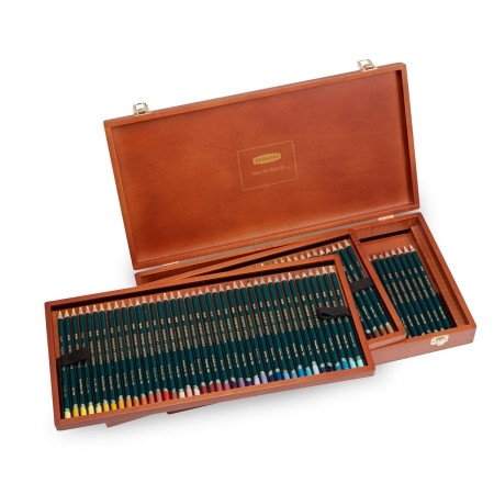Foto ilustrativa Lápis de Cor Permanente Artists 120 Cores Estojo Madeira Derwent