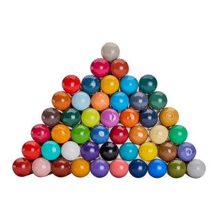 Foto ilustrativa Lápis de Cor Permanente Chromaflow 48 Cores Estojo Lata