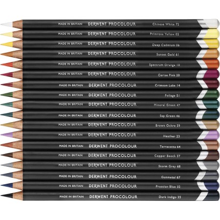 Foto ilustrativa Lápis de Cor Permanente Procolour 12 Cores Estojo Lata