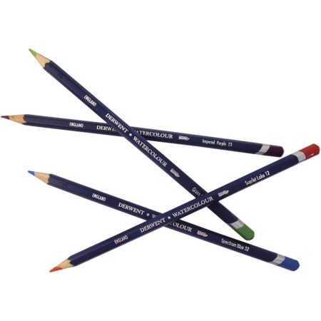 Foto ilustrativa Lápis de Cor Watercolour 12 Cores Estojo Lata