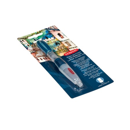 Foto ilustrativa Pincel com reservatório de água Waterbrush com botão de liberação de água: Large Chisel