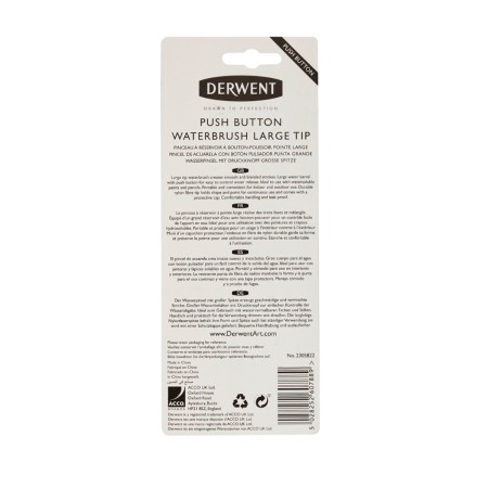 Foto ilustrativa Pincel com reservatório de água Waterbrush com botão de liberação de água: Large