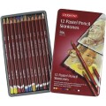 Foto ilustrativa Lápis de Cor Pastel Tons de Pele 12 Cores Estojo Lata