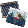 Foto ilustrativa Lápis de Cor Watercolour 24 Cores Estojo Lata